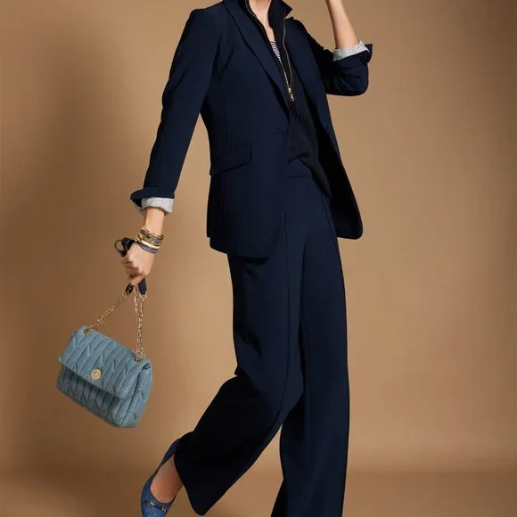 Talbots Easy Travel Suit (Blazer & Pants) - Black, Size 16 - Picture 2 of 7